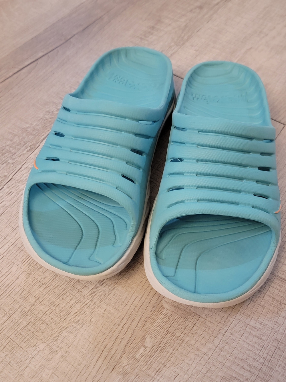 Hoka One One Light Blue Men's Slide Sandals